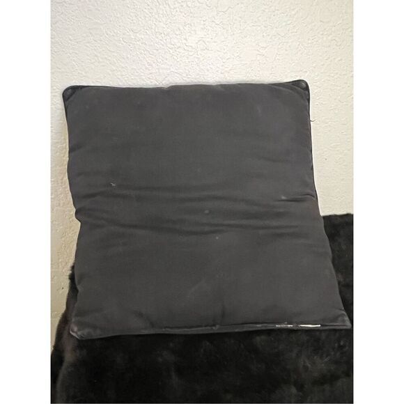 VTG Needlepoint Black Lab Labrador Dog Decorative Throw Pillow - Picture 3 of 3